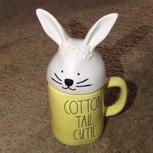 Rae Dunn | Cotton Tail Cutie Easter Bunny Mug Decoration With Topper | NWOT